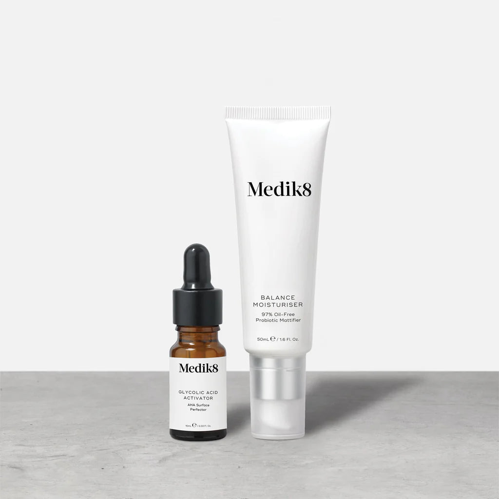 Balance Moisturiser with Glycolic Acid Activator